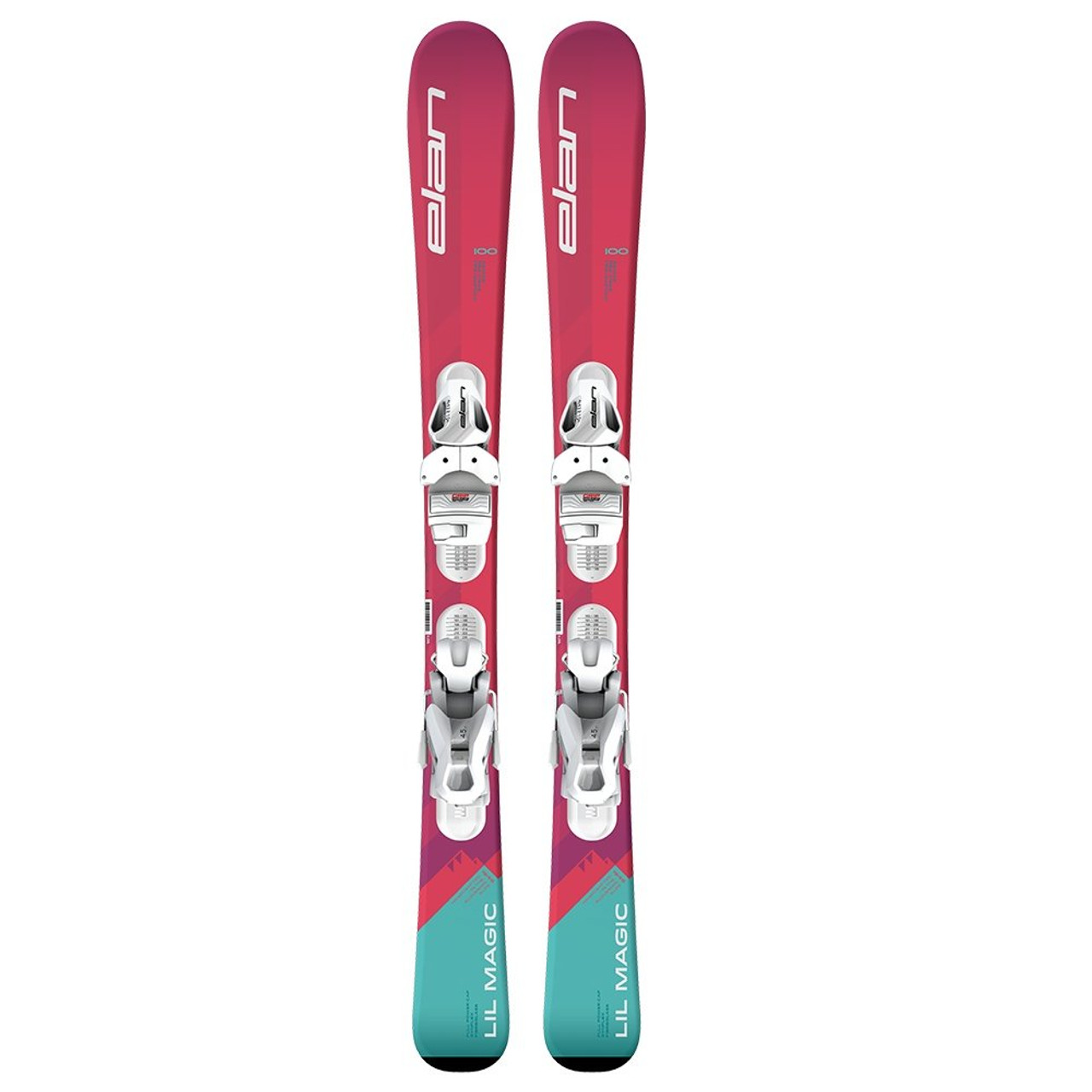 ELAN LIL' Magic 120 スキー板　ストック Elan Lil Magic Ski System with EL 4.5 GW Bindings (Girls