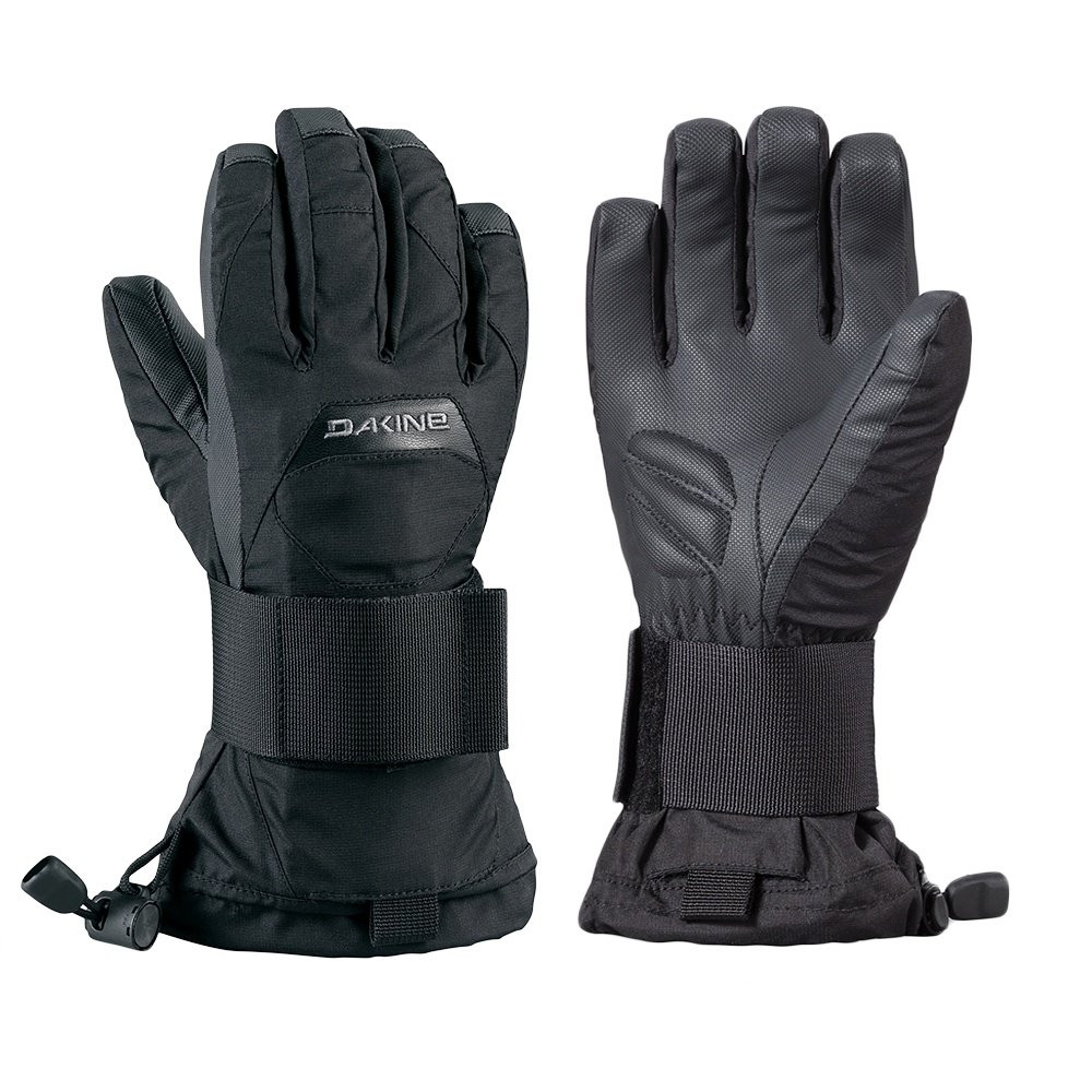 Dakine Black Insulated Snow Gloves with Adjustable Wrist Strap Wristguard Glove - Black – Dakine main image 2