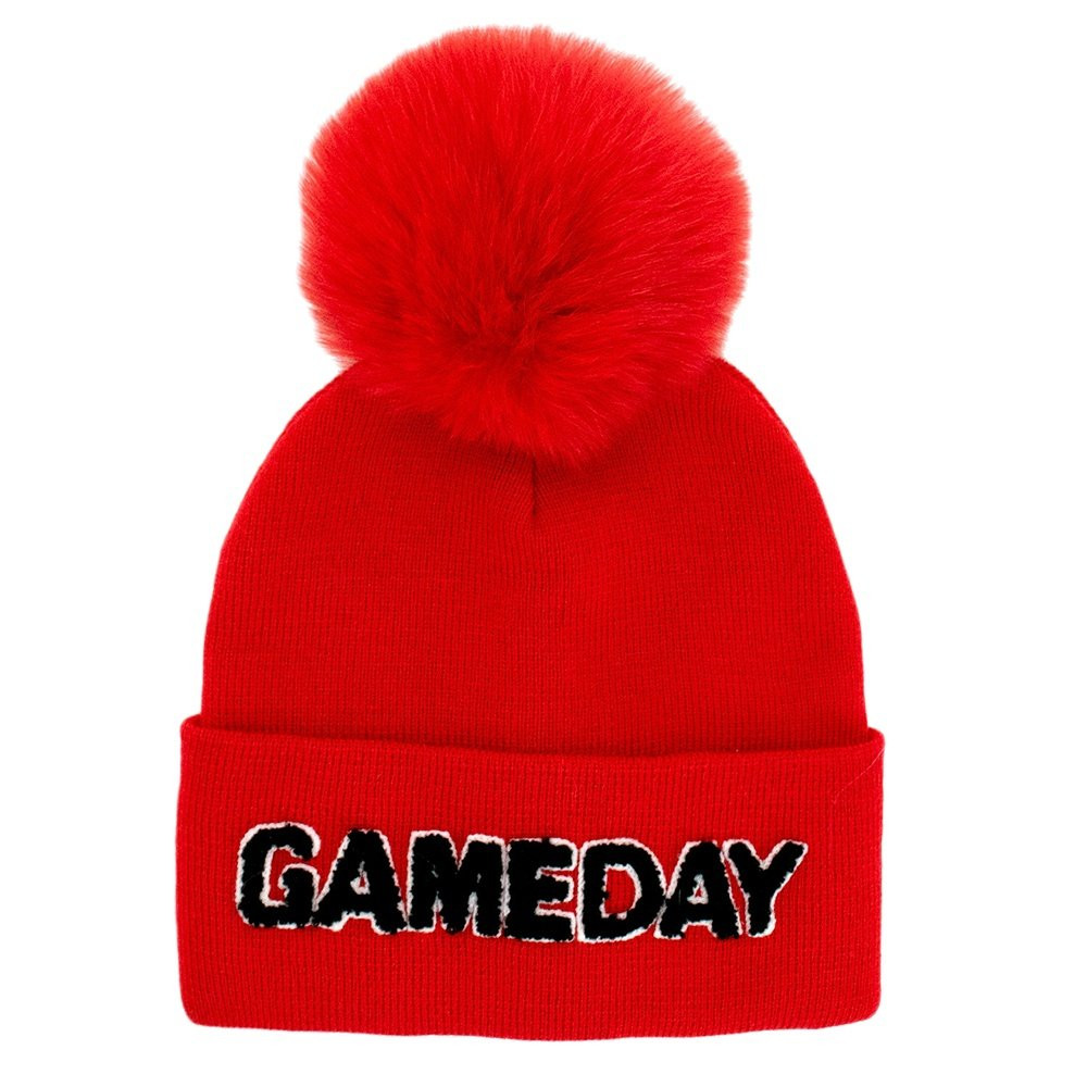 Peter Glenn Game Day Beanie with Fox Fur Pom (Women display picture 3