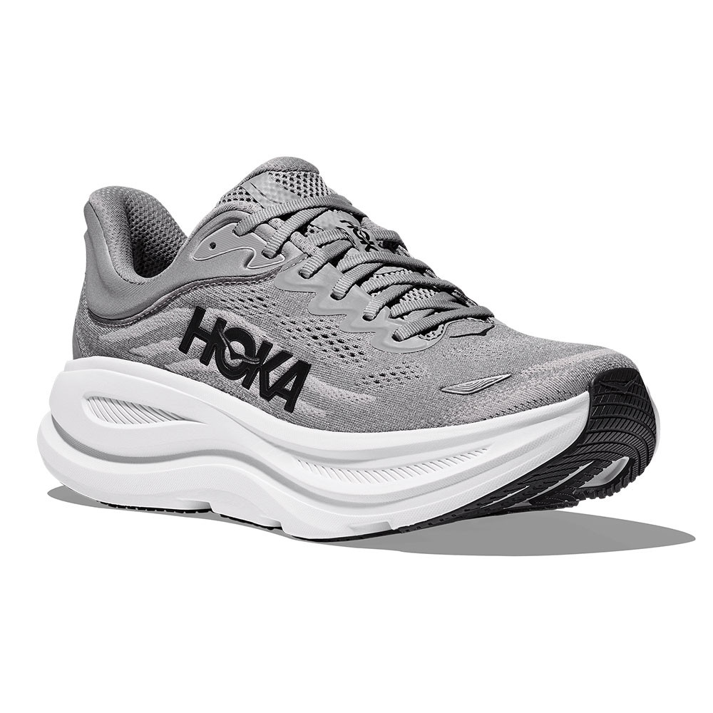 HOKA BONDI 9 スニーカー グレー　美品 Hoka Bondi 9 Wide Running Shoe (Men's) - Peter Glenn Ski and Sports