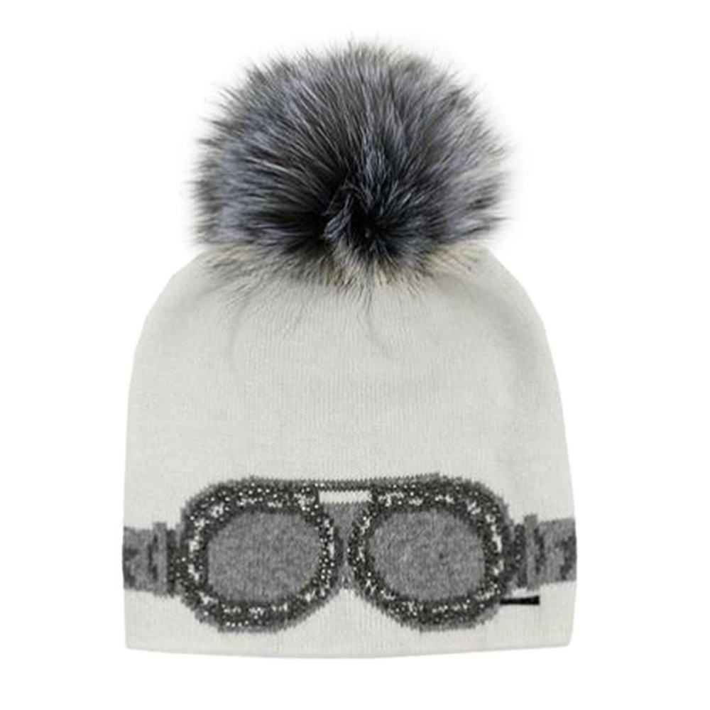Peter Glenn Goggles Hat with Real Fur Pom(Women display picture 1