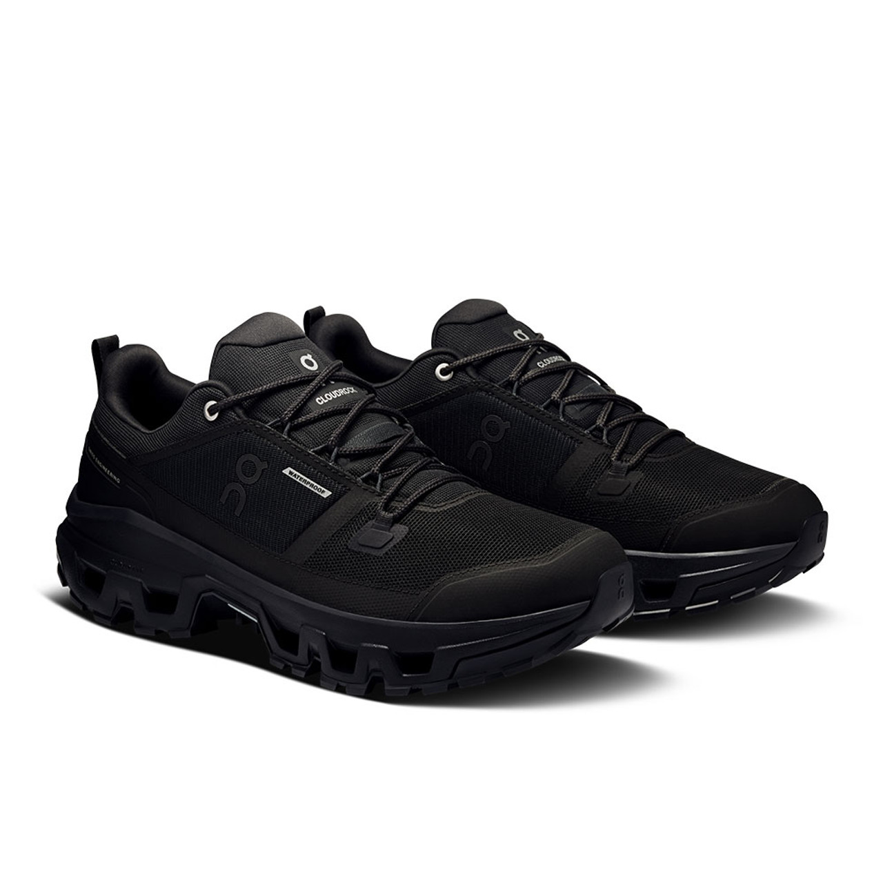 【限定セール！】 On Cloudrock Black - (Men's) Shoe Hiking Waterproof Low トップス