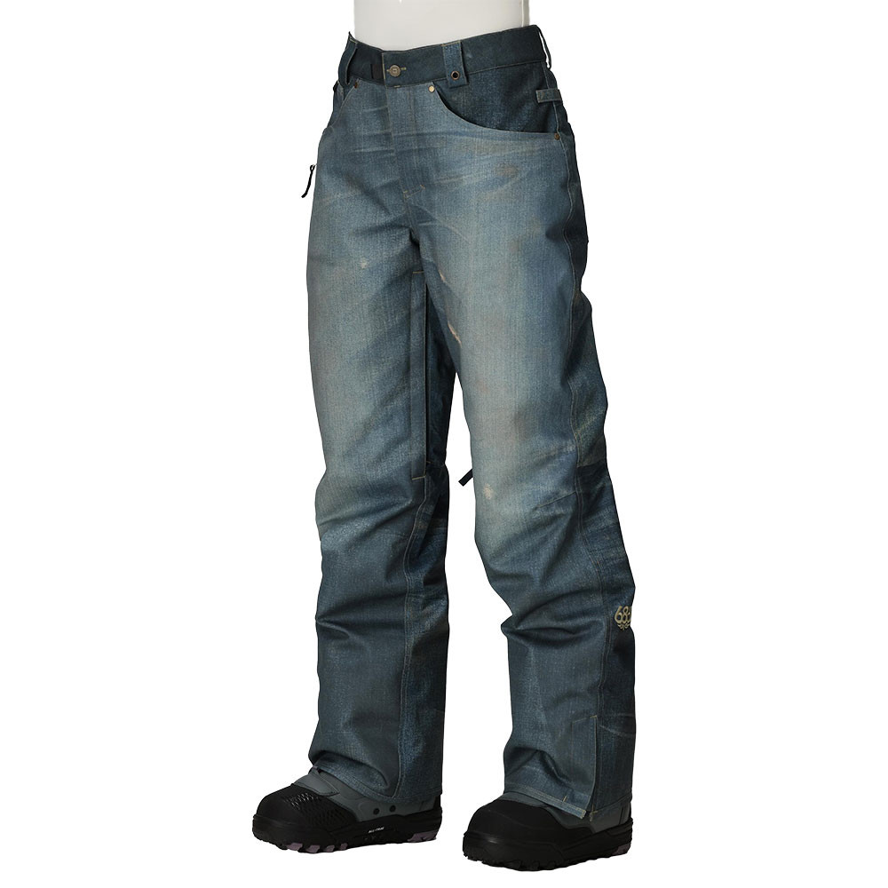 686 Deconstructed Denim Insulated Snowboard Pant (Women's) - Peter