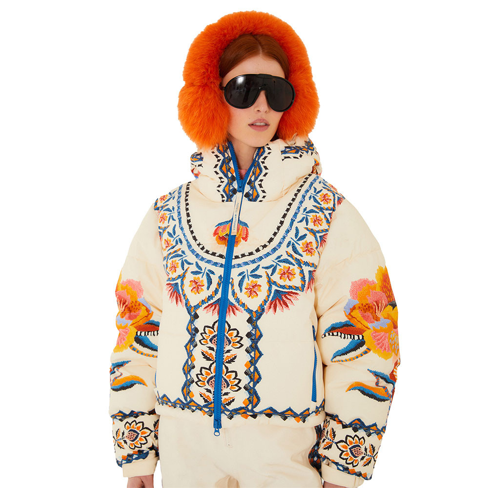 FARM Rio x WHITESPACE Insulated Cropped Puffer Snowboard Jacket