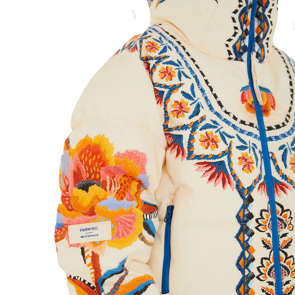 FARM Rio x WHITESPACE Insulated Cropped Puffer Snowboard Jacket