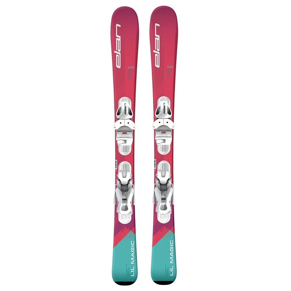 Elan Lil Magic Ski System with EL 7.5 GW Bindings (Girls