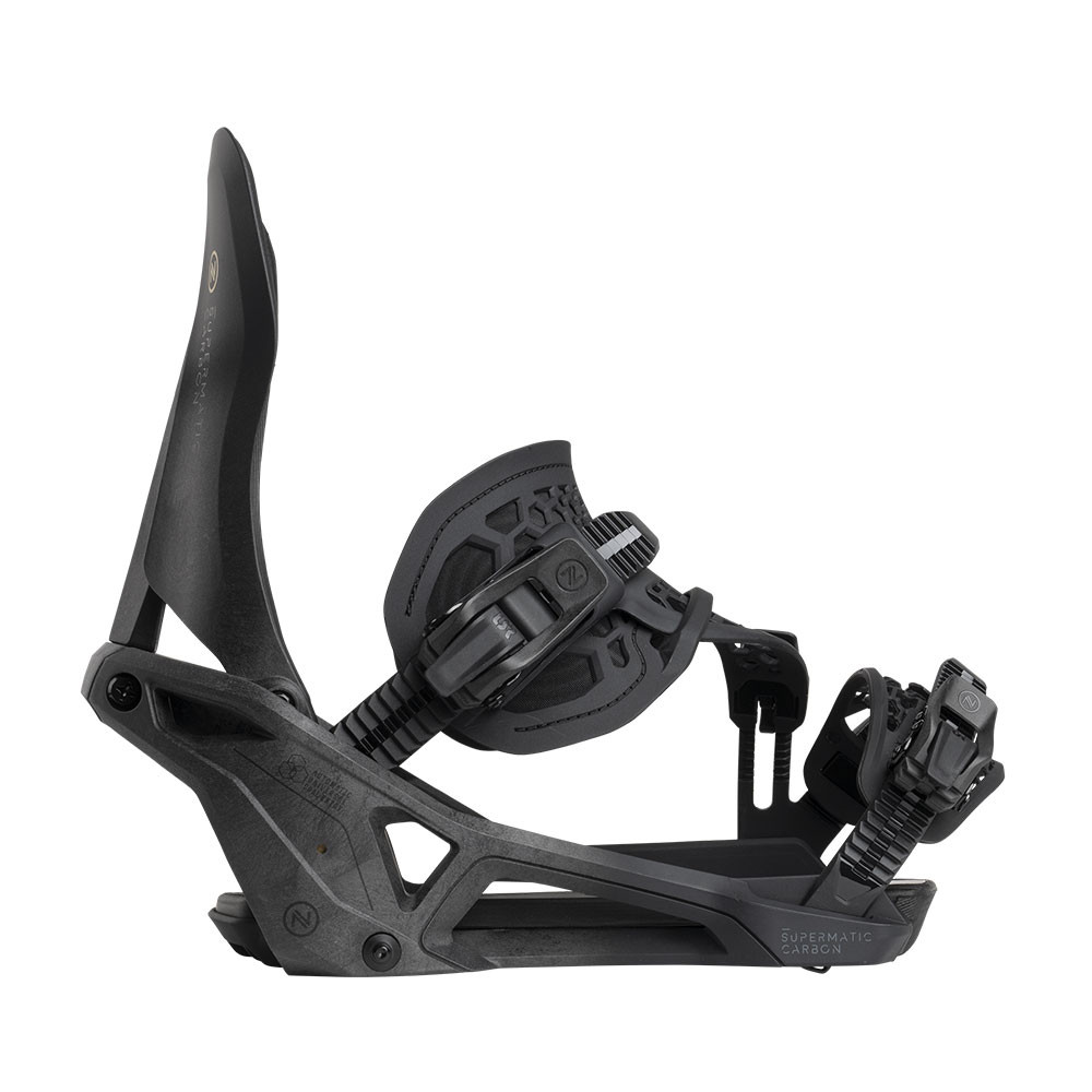 Nidecker Carbon Supermatic ビンディング ブラック Nidecker Carbon Supermatic Snowboard Bindings (Adults') - 2026 WINTER