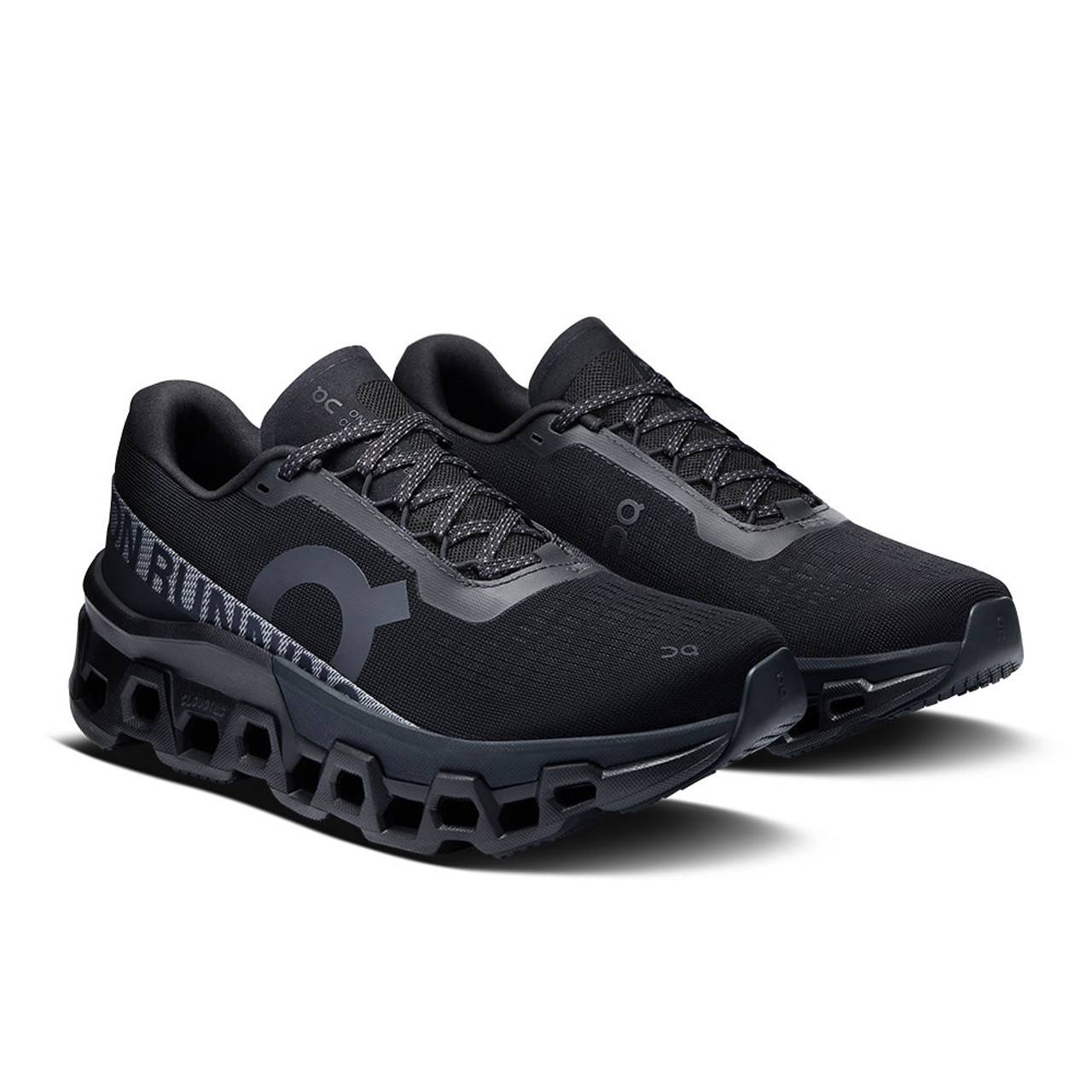 ON Cloudmonster スニーカー ブラック 25cm On Cloudmonster All Black - Men's Max-Cushioned Running Shoes