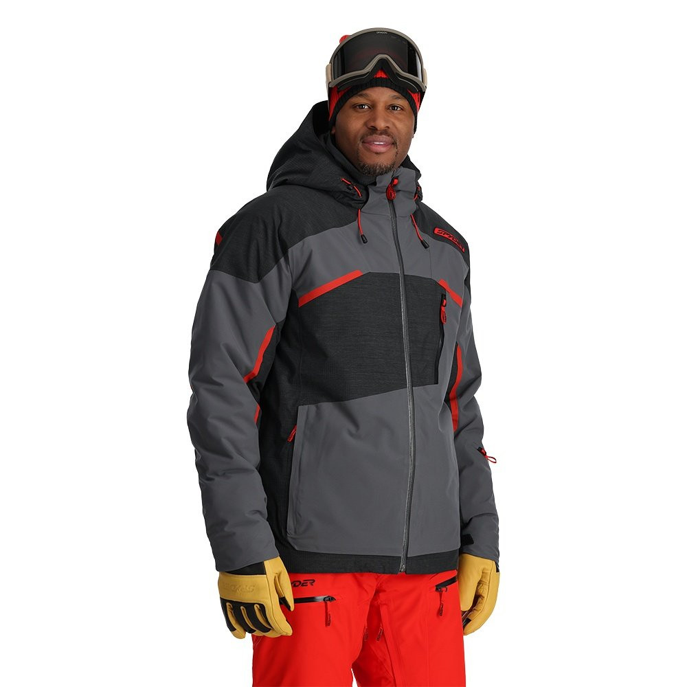 Spyder Leader スキーウェア ジャケット メンズ 白・黒・グレー・赤 Spyder Leader Insulated Ski Jacket (Men's) - Peter Glenn Ski and