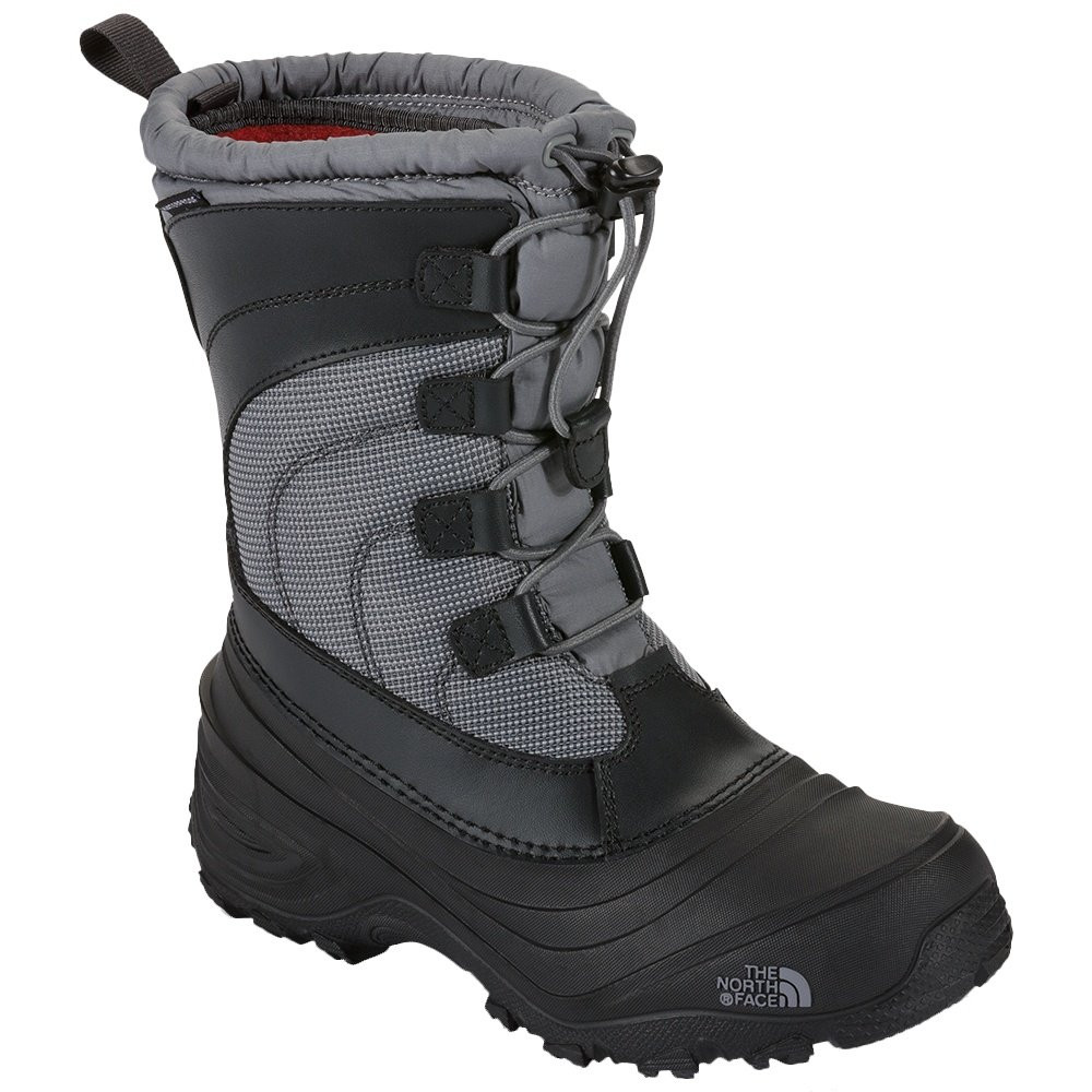 Size 9 north face snow boots cold weather Shop Grey Boys The North Face Alpenglow V Waterproof Snow  main image 2