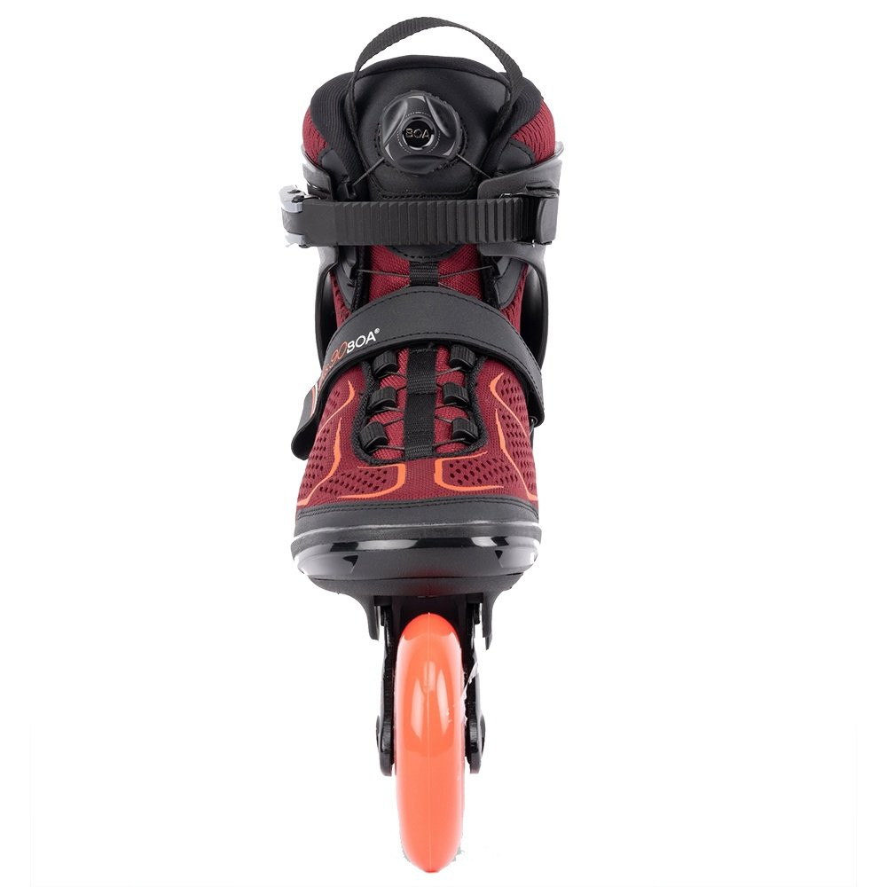Rollers K2 Inliner Alexis 90 BOA 2025 - Femme, Bordeaux/orange, Serrage BOA, Neuf