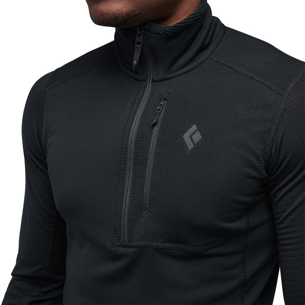 Quarter Zip Fleece Hoody Black Diamond Coefficient Fleece Jacket