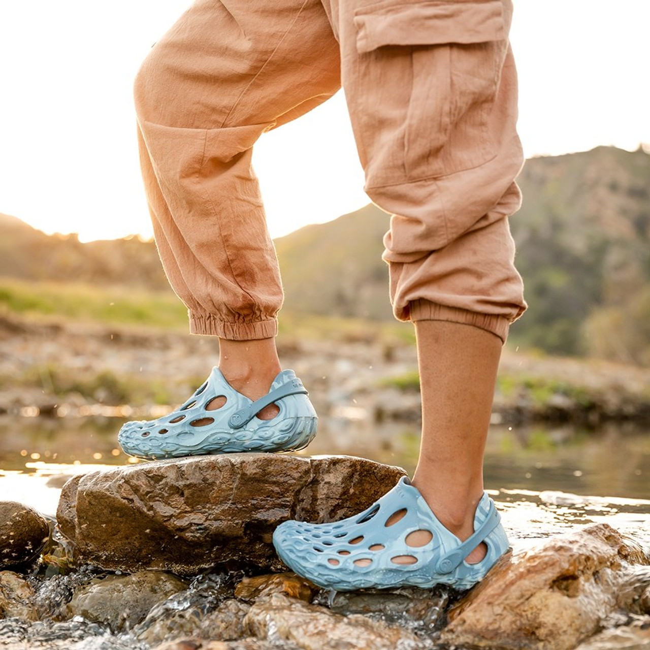★人気★MERRELL★HYDRO MOC Aqua Trekking Shoes ICE BLUE Merrell Hydro Moc Water Shoe (Women's) - Peter Glenn Ski and