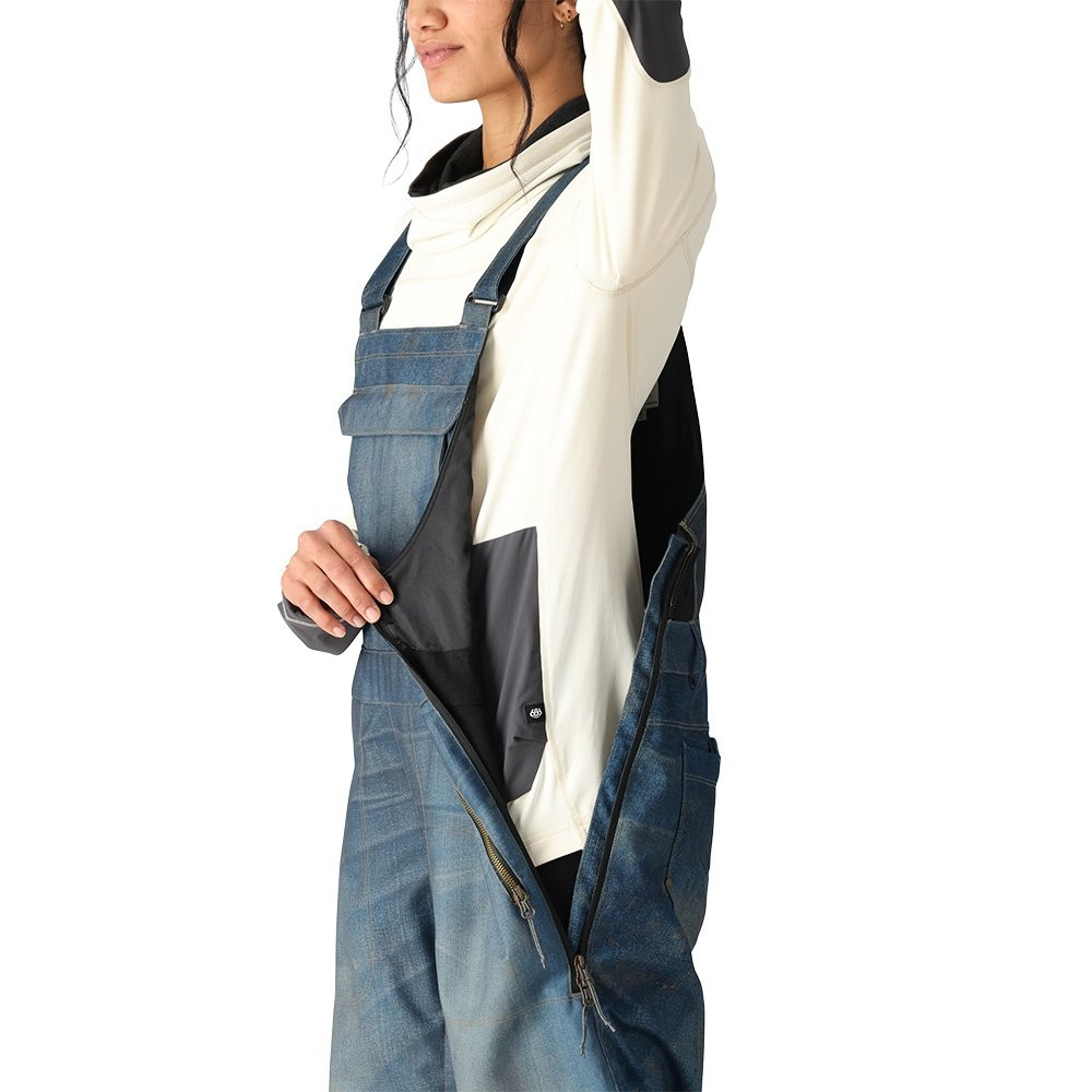 686 Black Magic 20 Shell Snowboard Bib (Women's) - Peter Glenn Ski