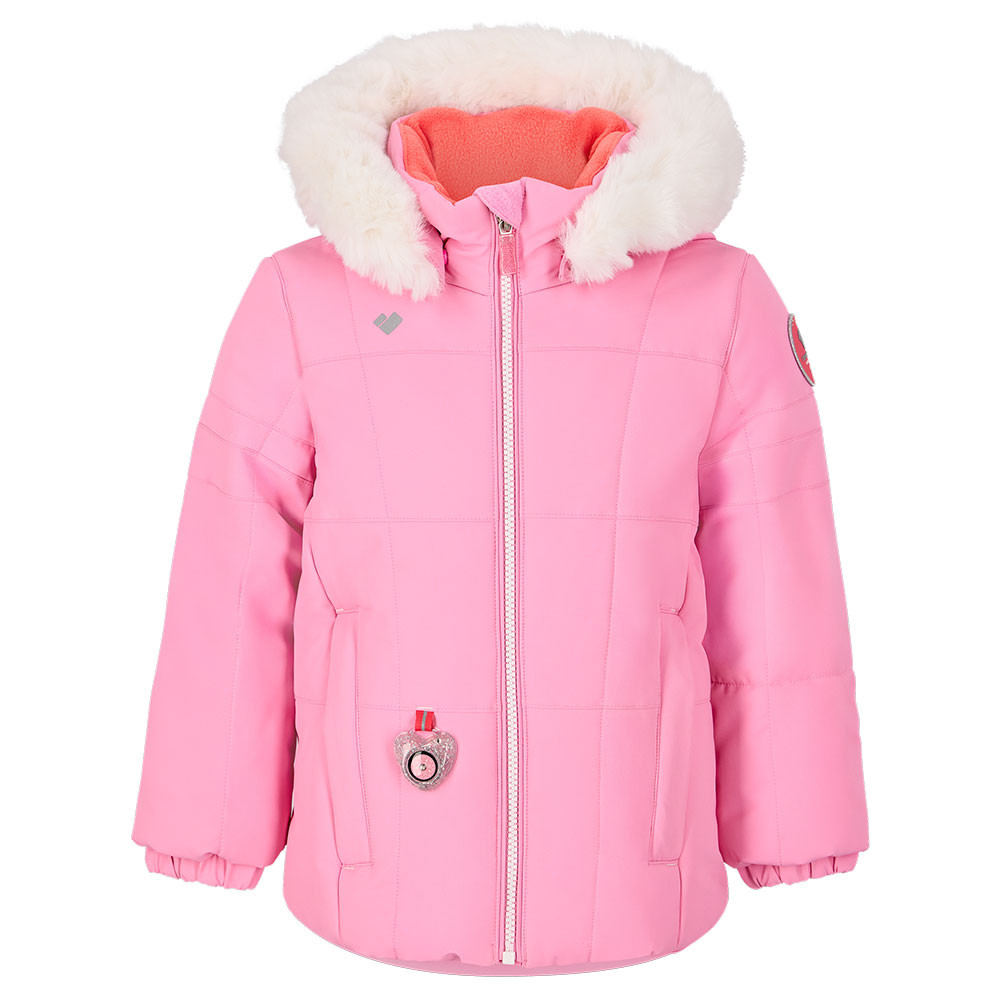 Obermeyer Kaizen Insulated Ski Jacket with Faux Fur (Little Girls')