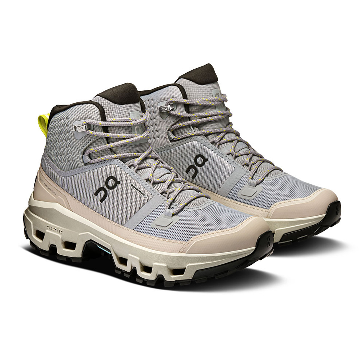 On Cloudrock Waterproof Mid Hiking Boot (Women's) - Alloy/Ice
