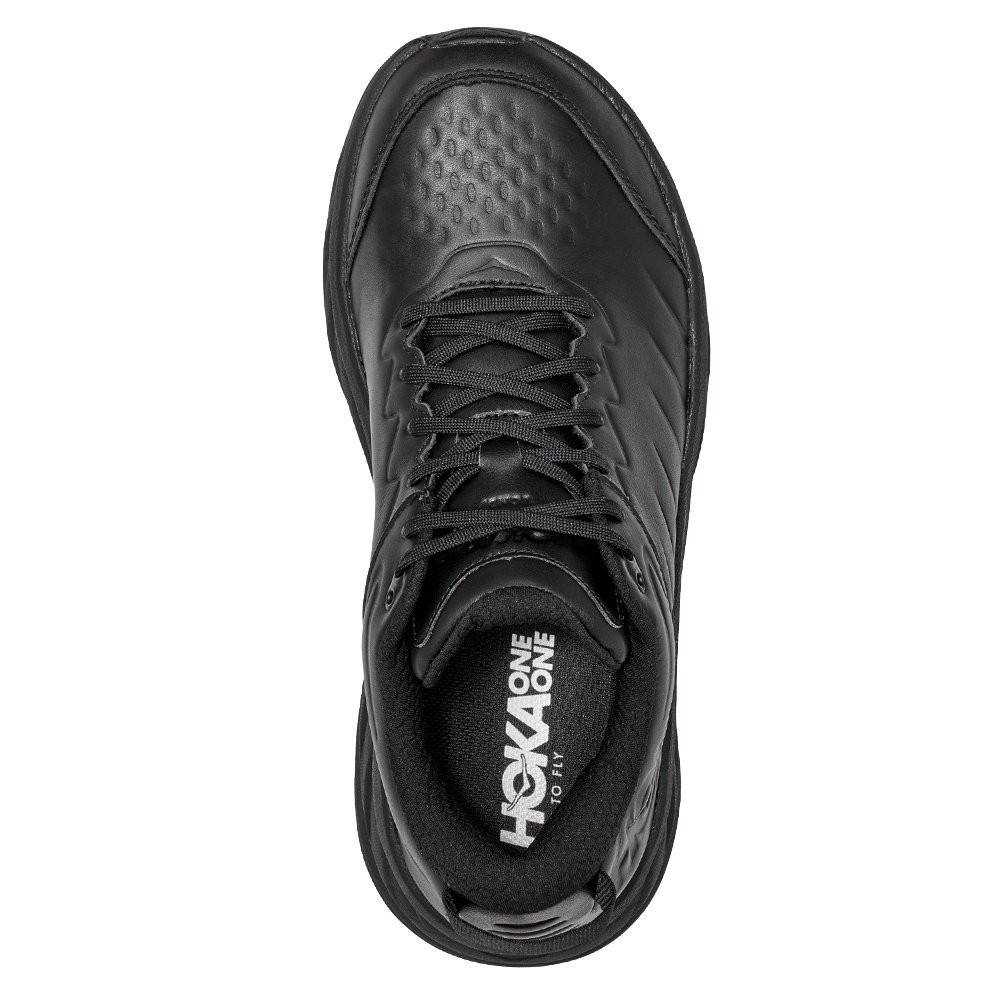 Hoka One One Shoes Mens Size 12 Bondi Slip Resistant Soft Toe Work Black Leather Male Hoka HOKA HO1129350BBLC Bondi SR Men main image 4