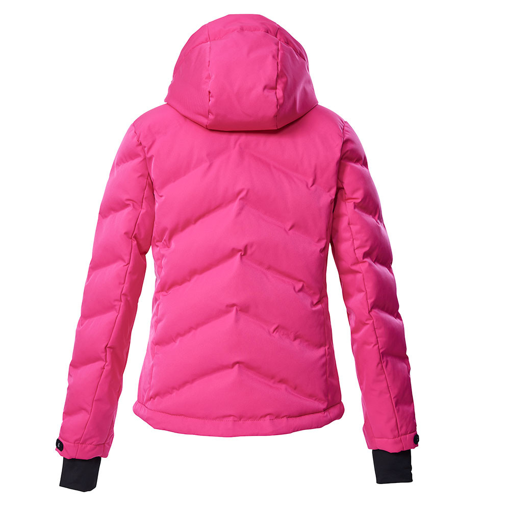 Killtec Girl's Giacca da sci/giacca funzionale con cappuccio e paraneve KSW 155 GRLS SKI JCKT, turquoise, 128, 38486-000