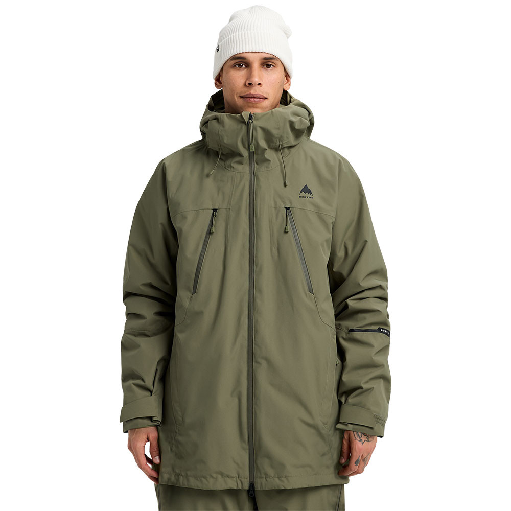 burton covert snowboard brown layer DRYRIDE fabric is waterproof Men's MTN Surf Recycled Coffee