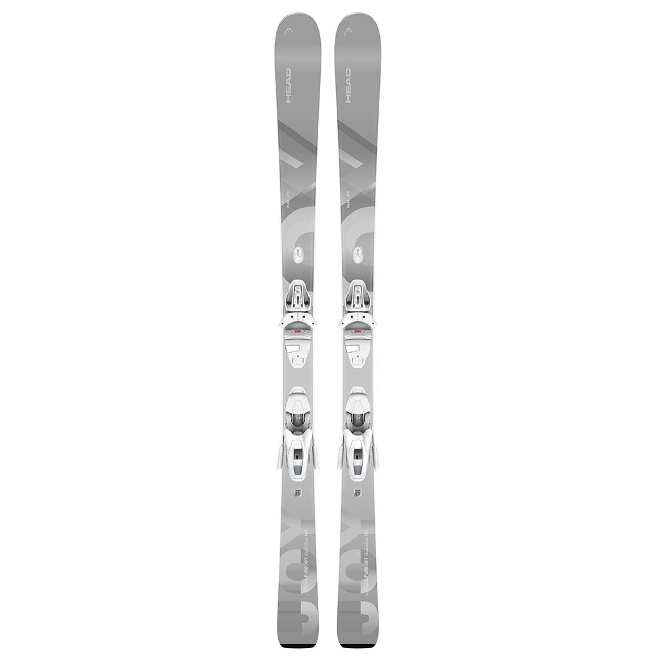 【美品】HEAD PURE JOY レディース用 スキー板 143cm グレー Head Pure Joy Ski System with Joy 9 GW Bindings (Women's