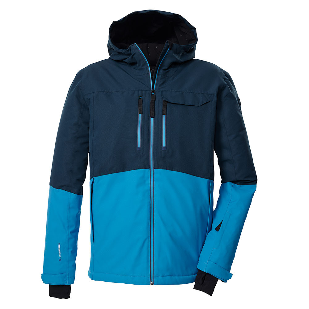 killtec jongens Ski-jack/functioneel jack met capuchon en sneeuwvanger KSW 383 BYS SKI JCKT, schwarz, 176, 42096-000