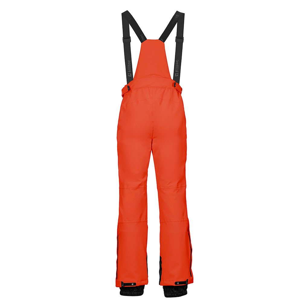 first instinct by killtec Kind Skibroek/functionele broek met riempjes en sneeuwvanger FISW 48 MNS SKI PNTS, pflaume, 110/116, 43392-000