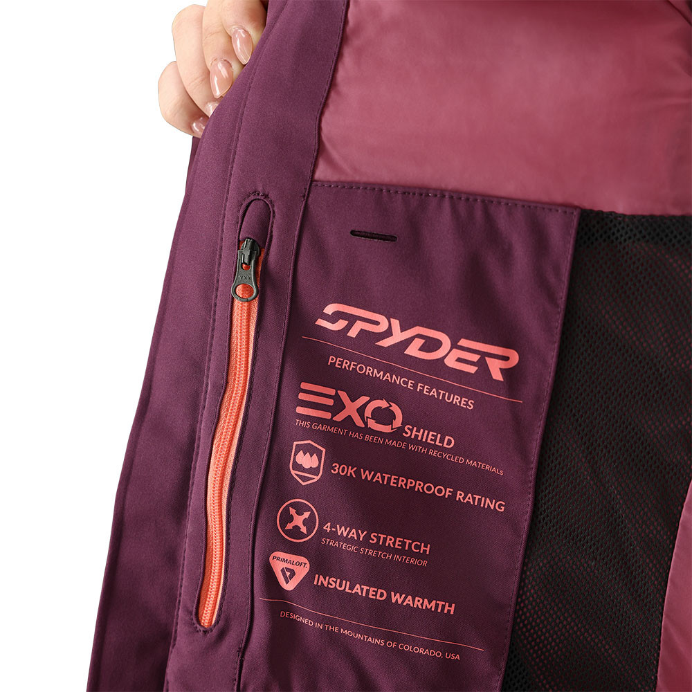 Spyder Primrose Insulated Ski Jacket with Faux Fur (Women's
