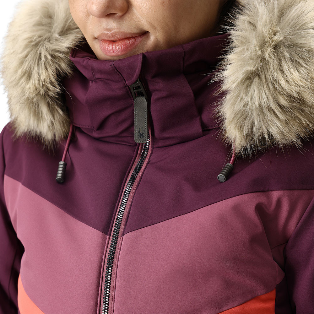 Spyder Primrose Insulated Ski Jacket with Faux Fur (Women's