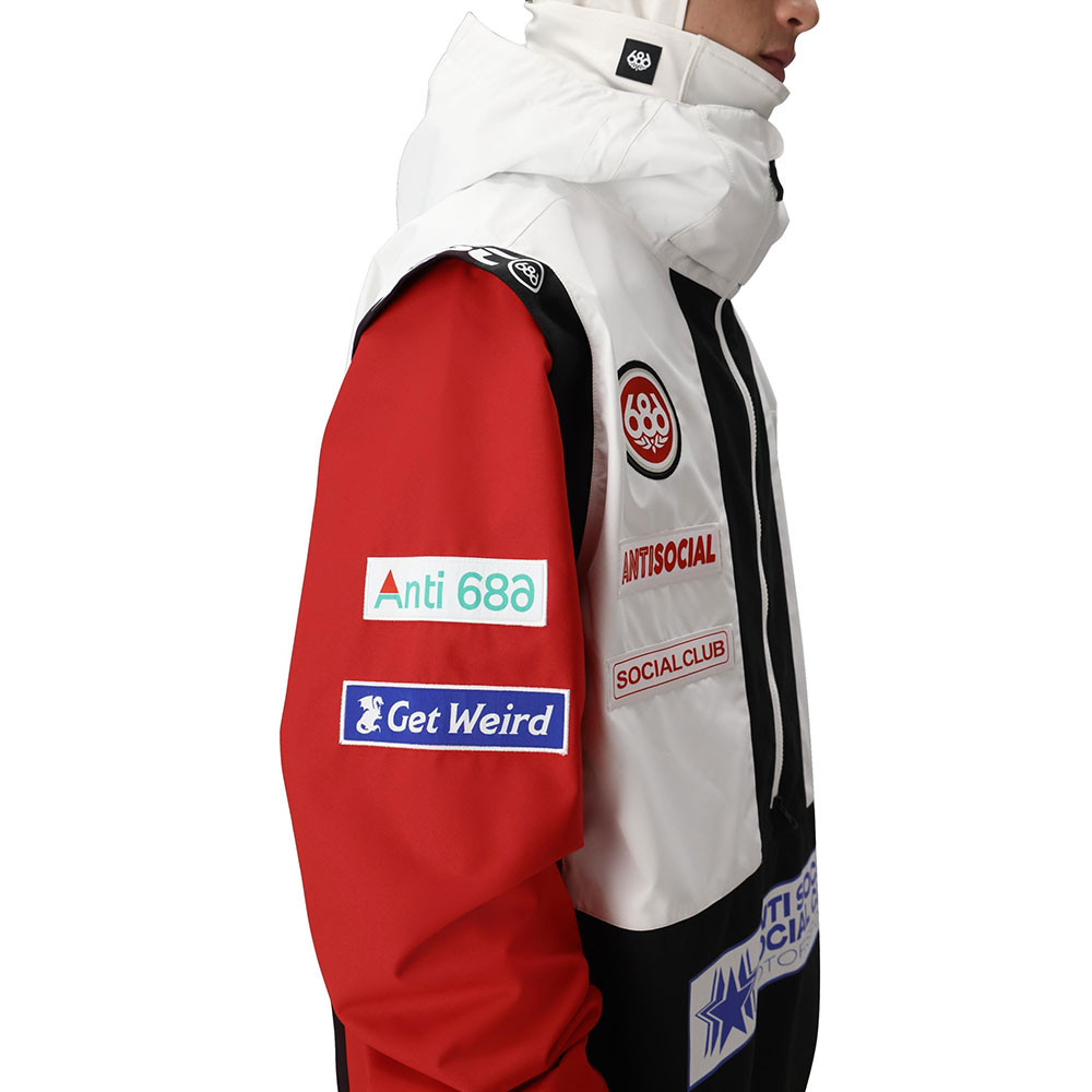 686 x ASSC F1 Anorak Shell Snowboard Jacket (Men's) - Peter Glenn