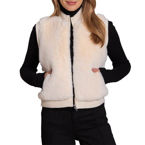 Chalk/Chalk Faux Fur