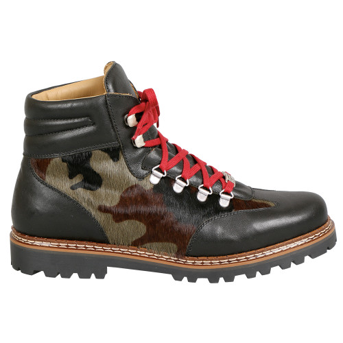 Camo Cowhide/Black Leather