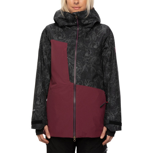 Black Flower Colorblock