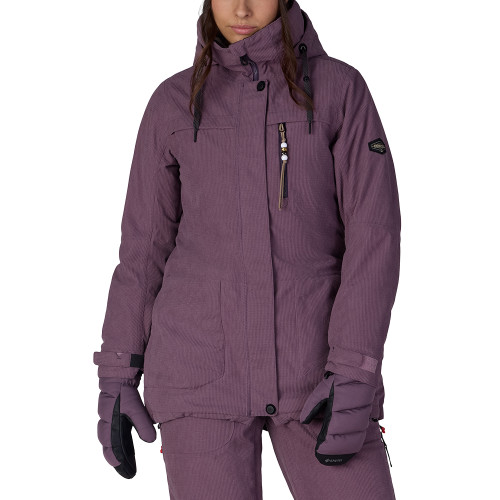 Black Plum Grid Corduroy