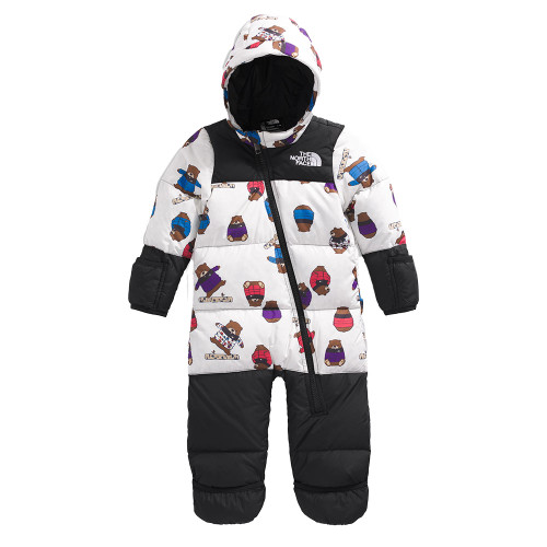 TNF White Nuptse Bears Print