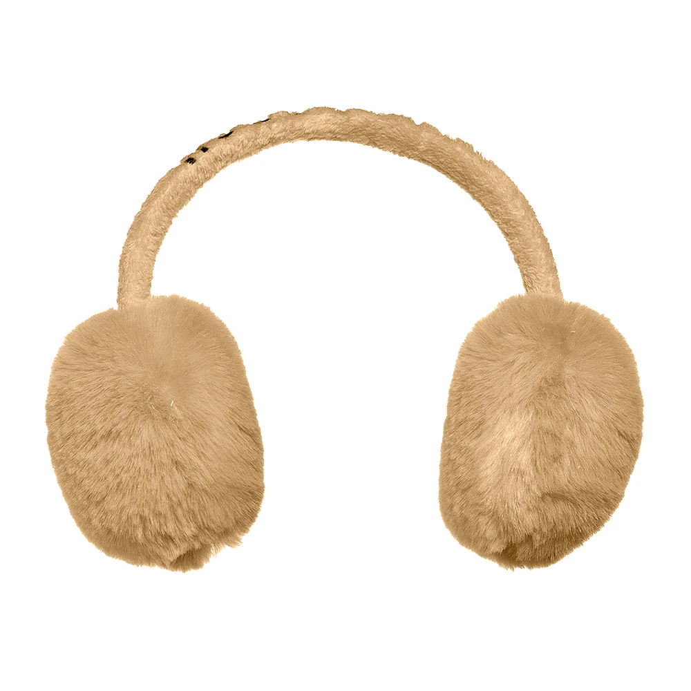 Goldbergh Plush Faux Fur Earmuffs in Beige FLUFFY earwarmers – Goldbergh main image 4