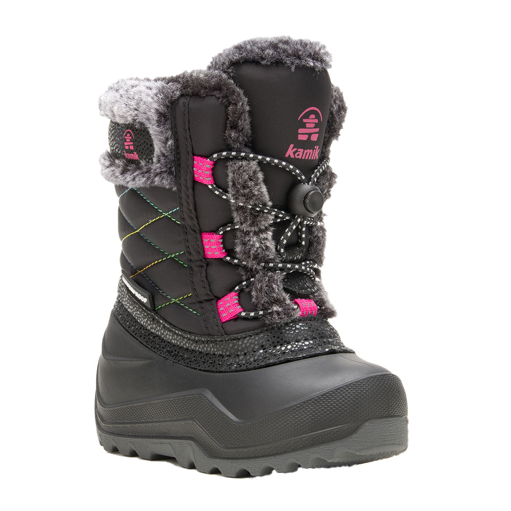 Kamik Snowangel Winter Boots Kids 4 Charcoal Fleece‎ Lined Waterproof Insulated Amazon.com | Kamik Kids main image 4