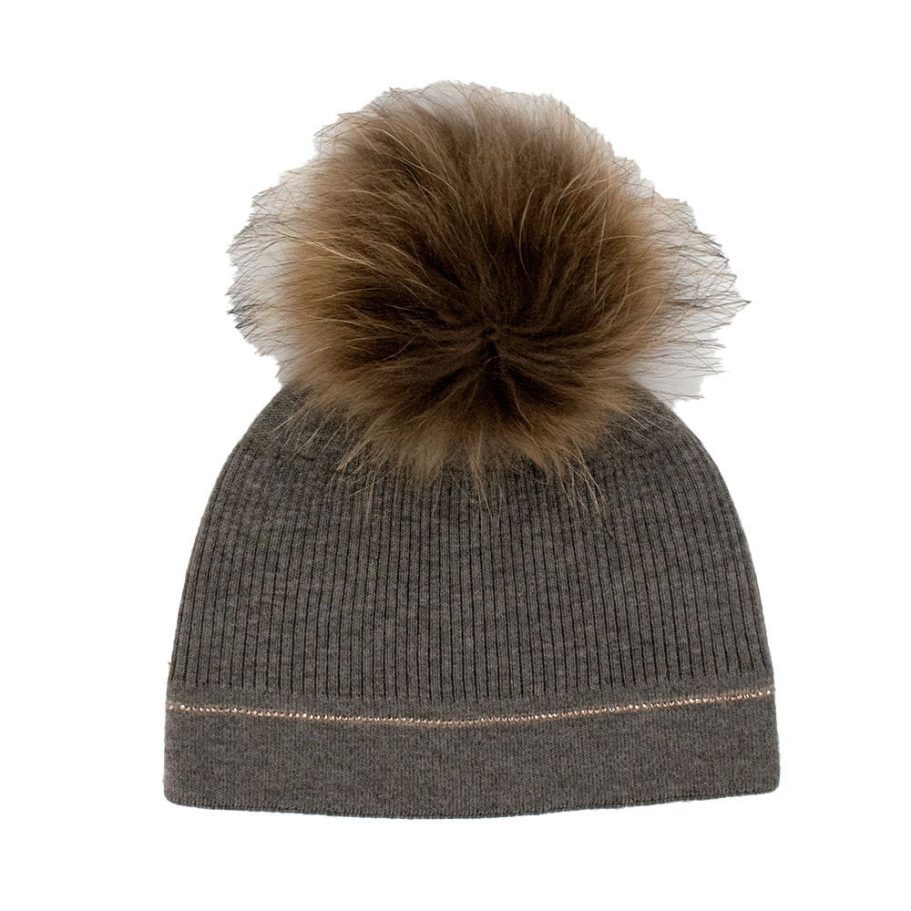 Lumignon original ♡ Houndstooth fur knit lumignon Lumignon Houndstooth fur knit top