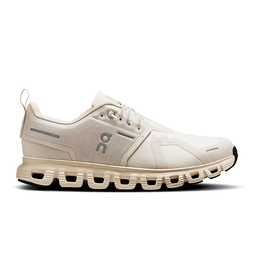 On Cloud 6 Waterproof Running Shoe (Women's)-Pearl/Cream - Peter