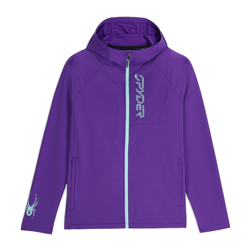 SPYDER フード付きパープルスキーウェア サイズ8定価：8万〜10万円 Spyder Gridweb Fleece Hoodie (Men's) - Peter Glenn Ski and Sports