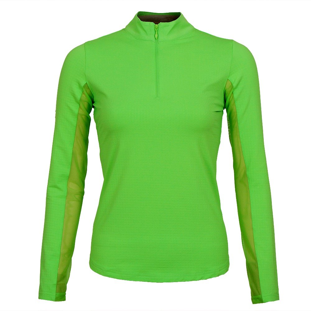 Ibkul Millie Long Sleeve 1/4 Zip Mock Neck Shirt (Women's