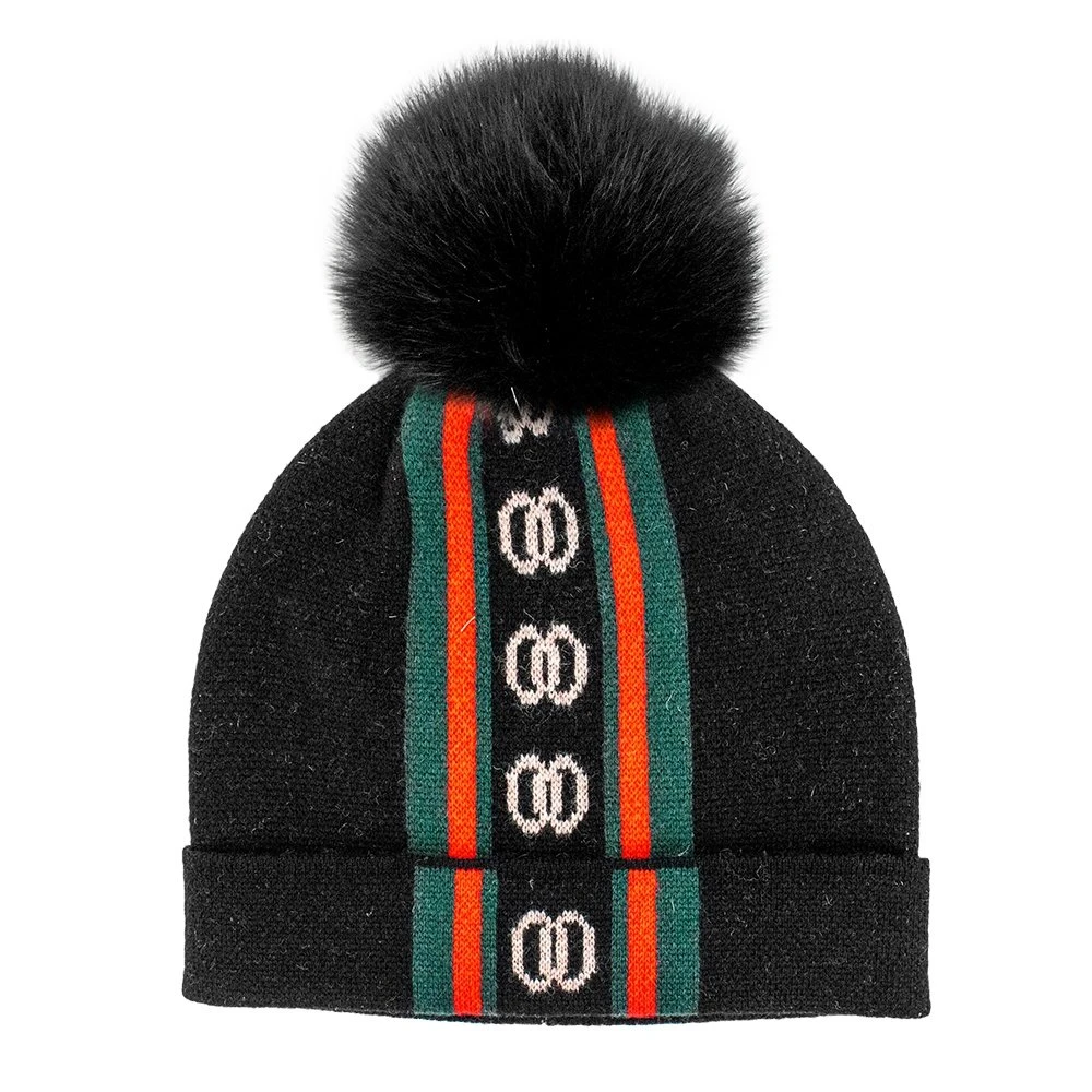Peter Glenn Sweet Shades Hat with Fur Pom Peter Glenn Knitted Hat with Real Fur Pom (Women main image 4