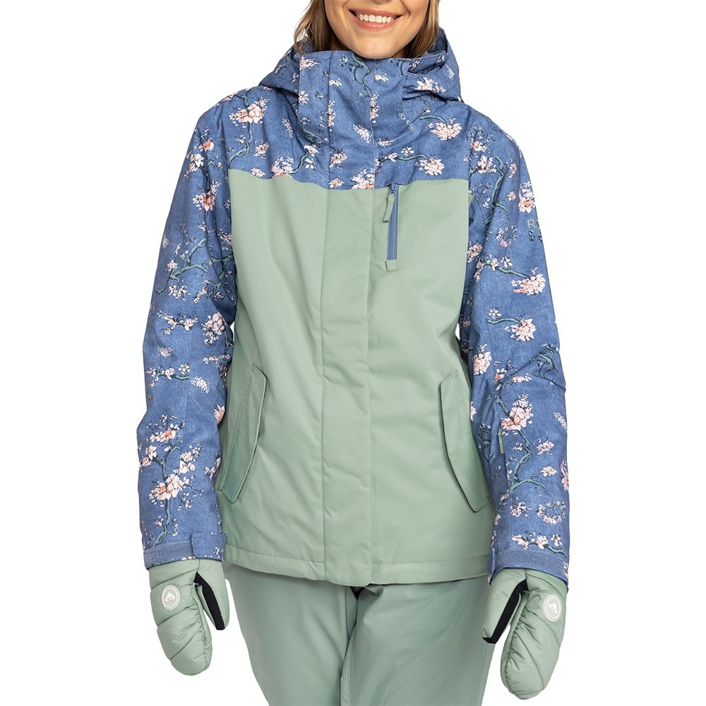 送料無料 新品 ROXY JETTY JACKET M (USサイズ S) Roxy Jetty Girl's Jacket, 16/XXL Blue Cheetah Ski Snowboard
