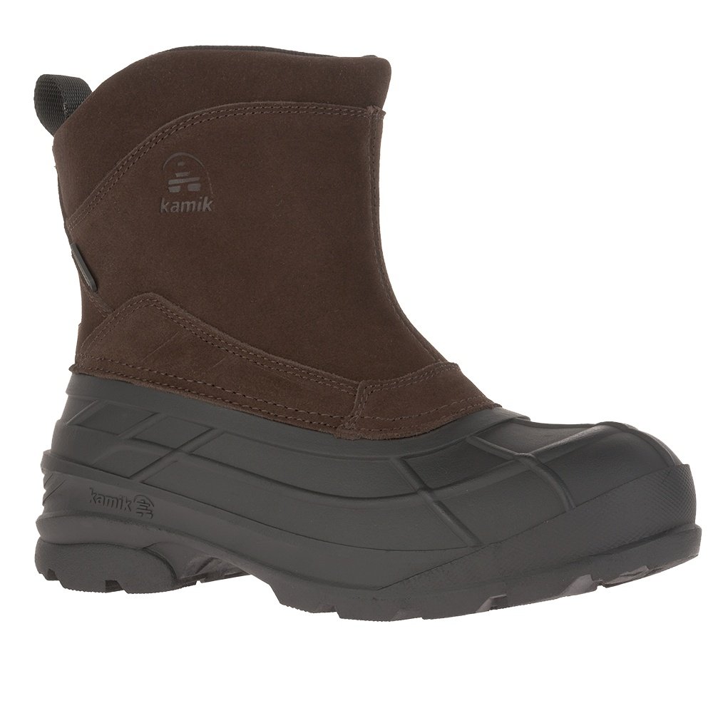 NEW Kamik Champlain 3 Slip On Zip Waterproof Snow Boots Mens 9 EU 42 Brown Kamik Men main image 4