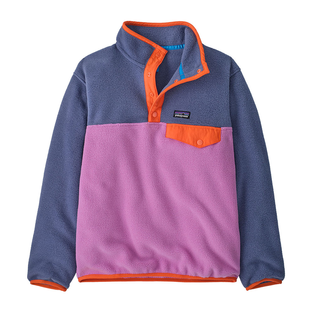 Patagoniaスノーボードウェア ピンク×ネイビー Patagonia Micro D Snap-T Fleece Jacket (Kids') - Peter Glenn Ski