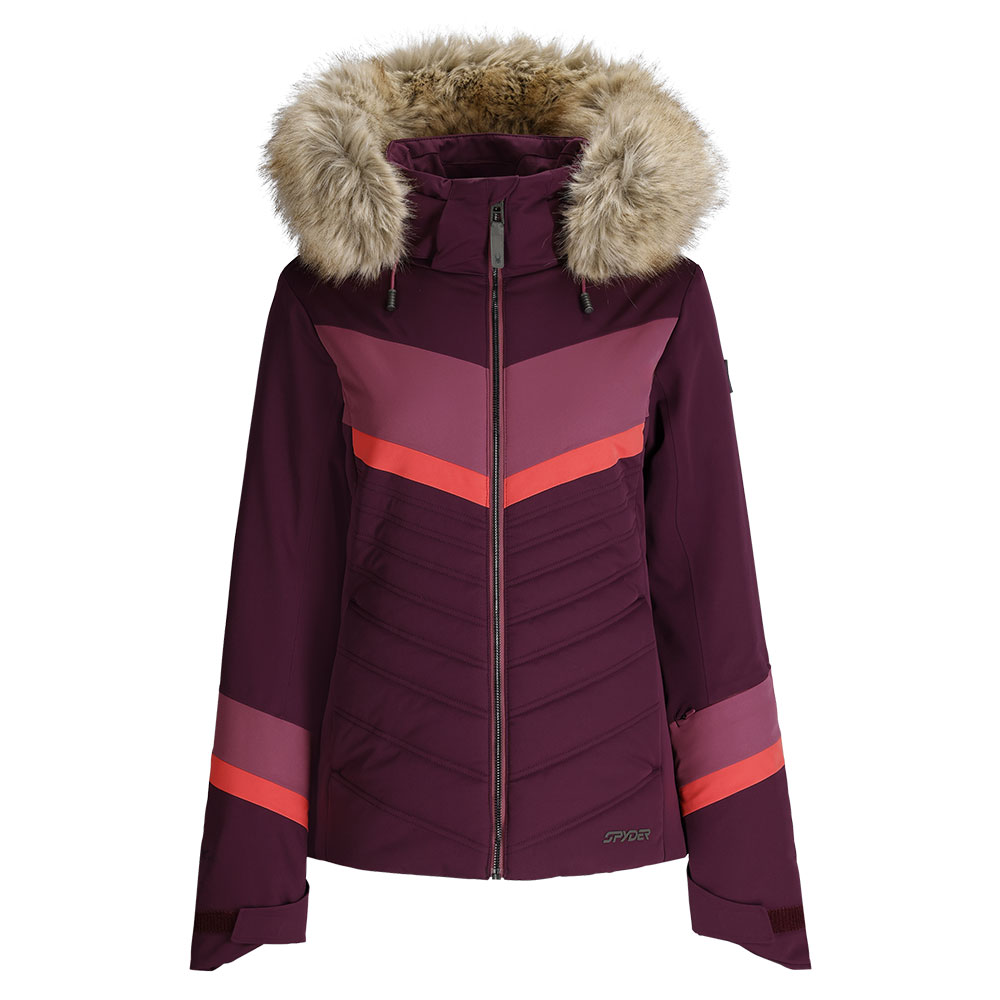 Spyder Primrose Insulated Ski Jacket with Faux Fur (Women's