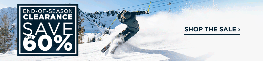 End of Season Clearance: Save up to 60% Off