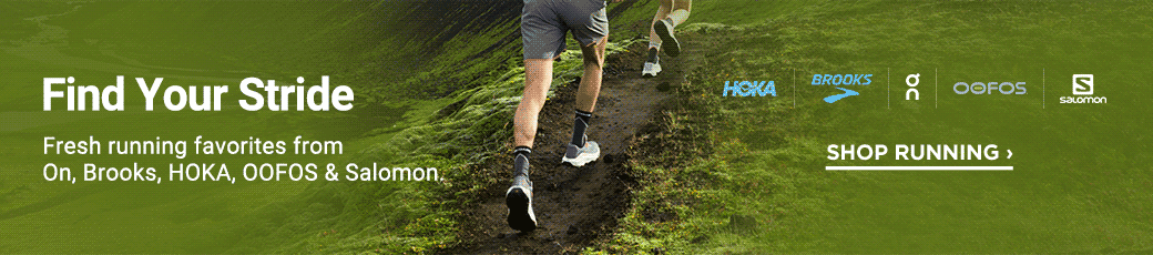 Shop fresh running favorites from On, Brooks, HOKA, OOFOS & Salomon.