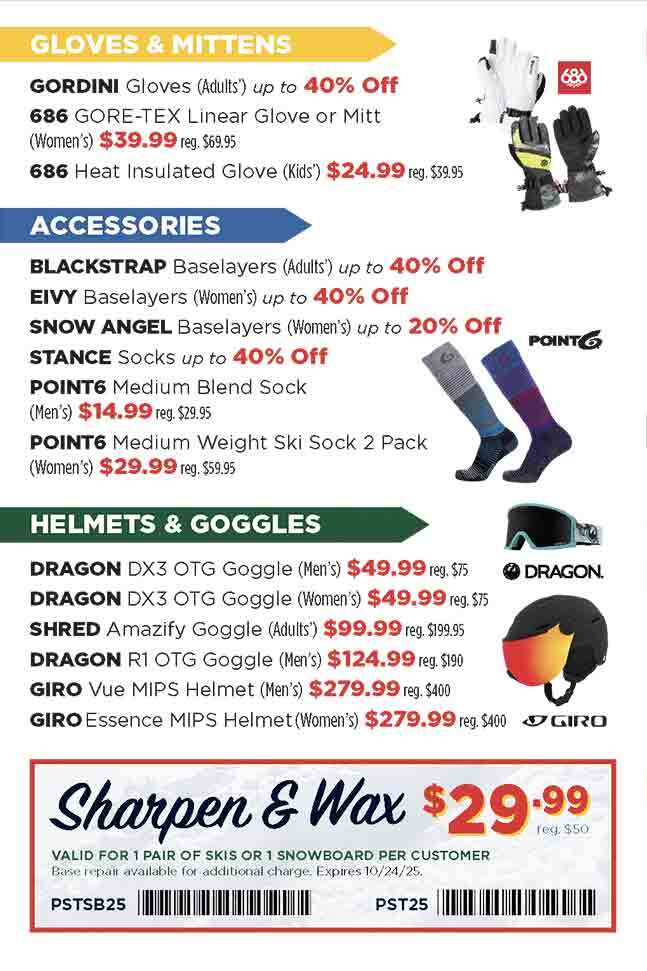 Gloves & Mittens, Accesssories, Helmets & Goggles