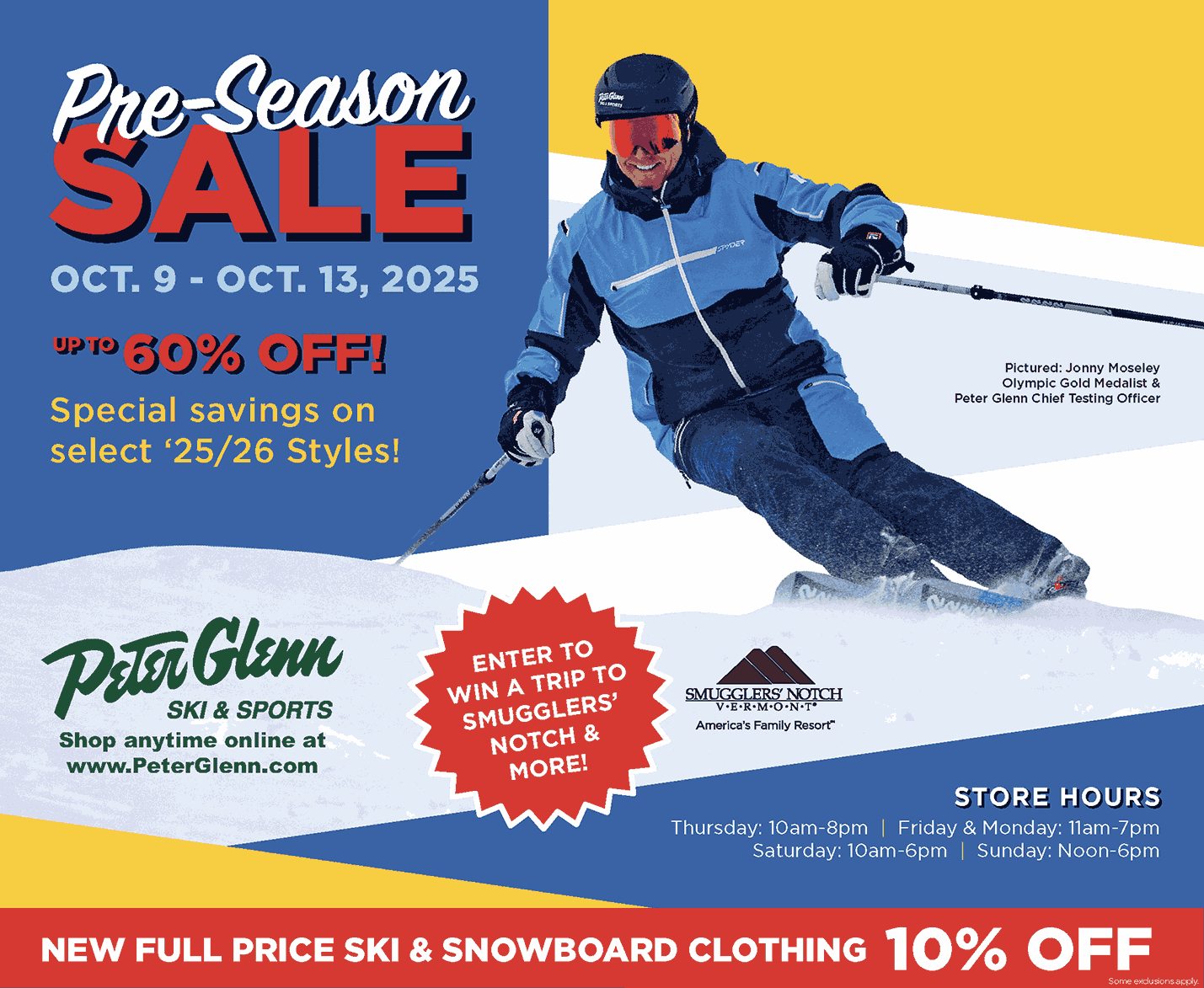 Sandy Springs Pre-Season Sale, OCT. 9 - 13, 2025