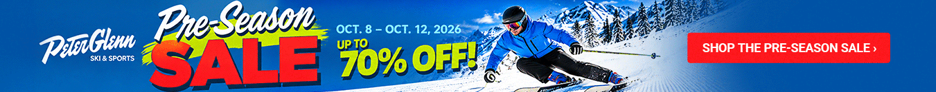 THE PRE-SEASON SALE IS ON! Save up to 70% on ski and snowboard gear, clothing, footwear and more. October 8–12 only!